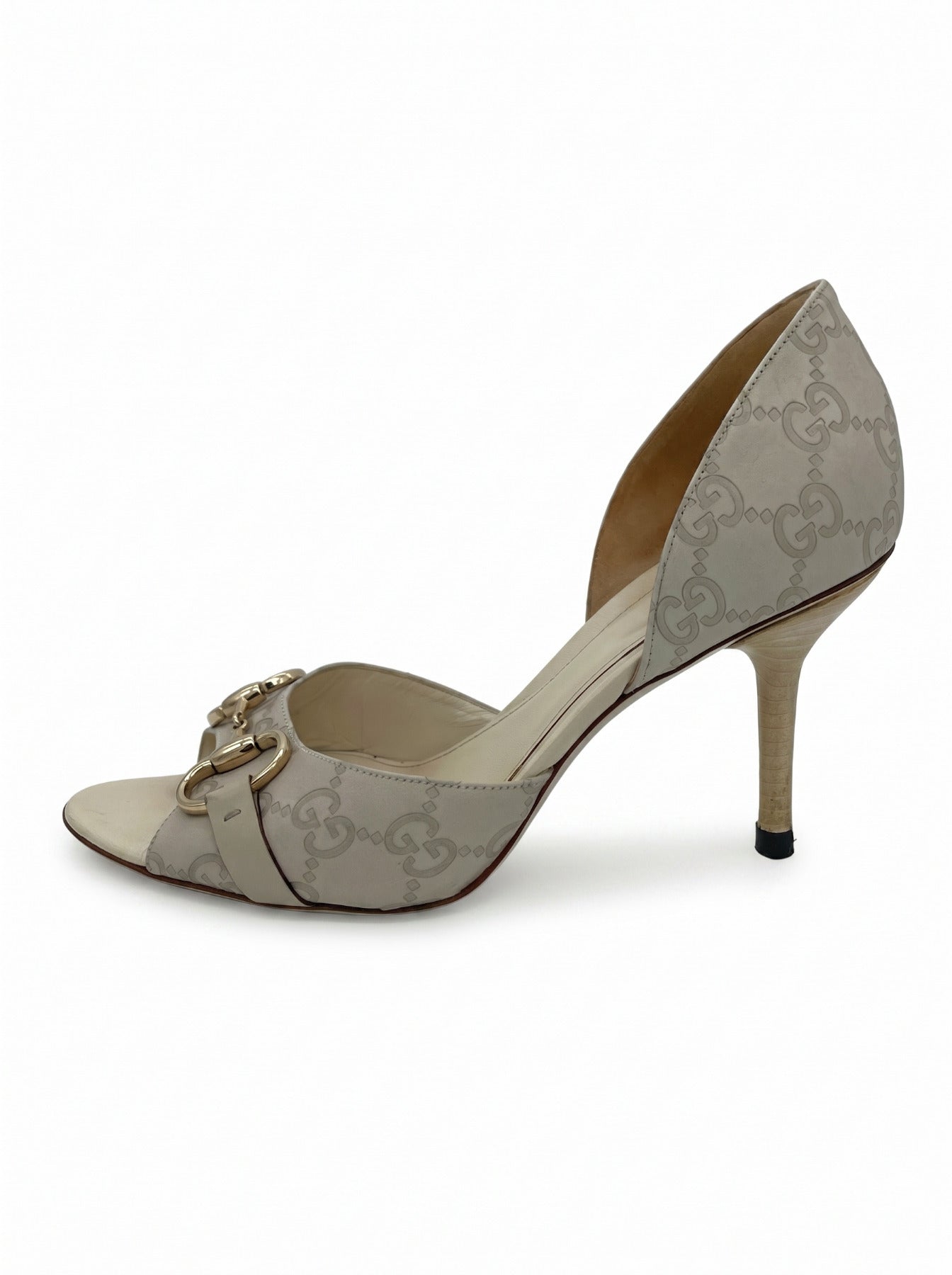 Gucci Horsebit GG Supreme Pump EU 36.5 Beige