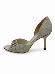 Gucci Horsebit GG Supreme Pump EU 36.5 Beige