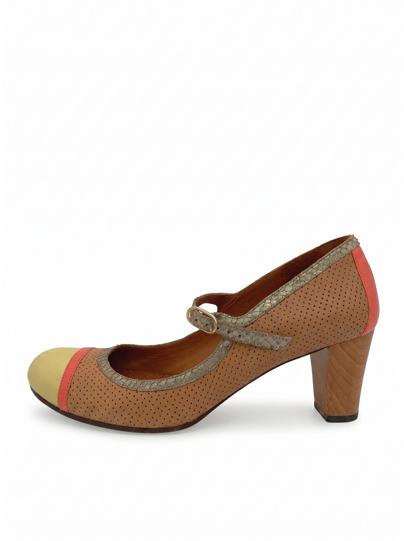 Chie Mihara Mary Jane Klassischer Pump EU 41 Braun