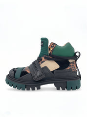 Dolce & Gabbana Trekking Boot Mixed Materials Ankle Boot EU 41 Mehrfarbig
