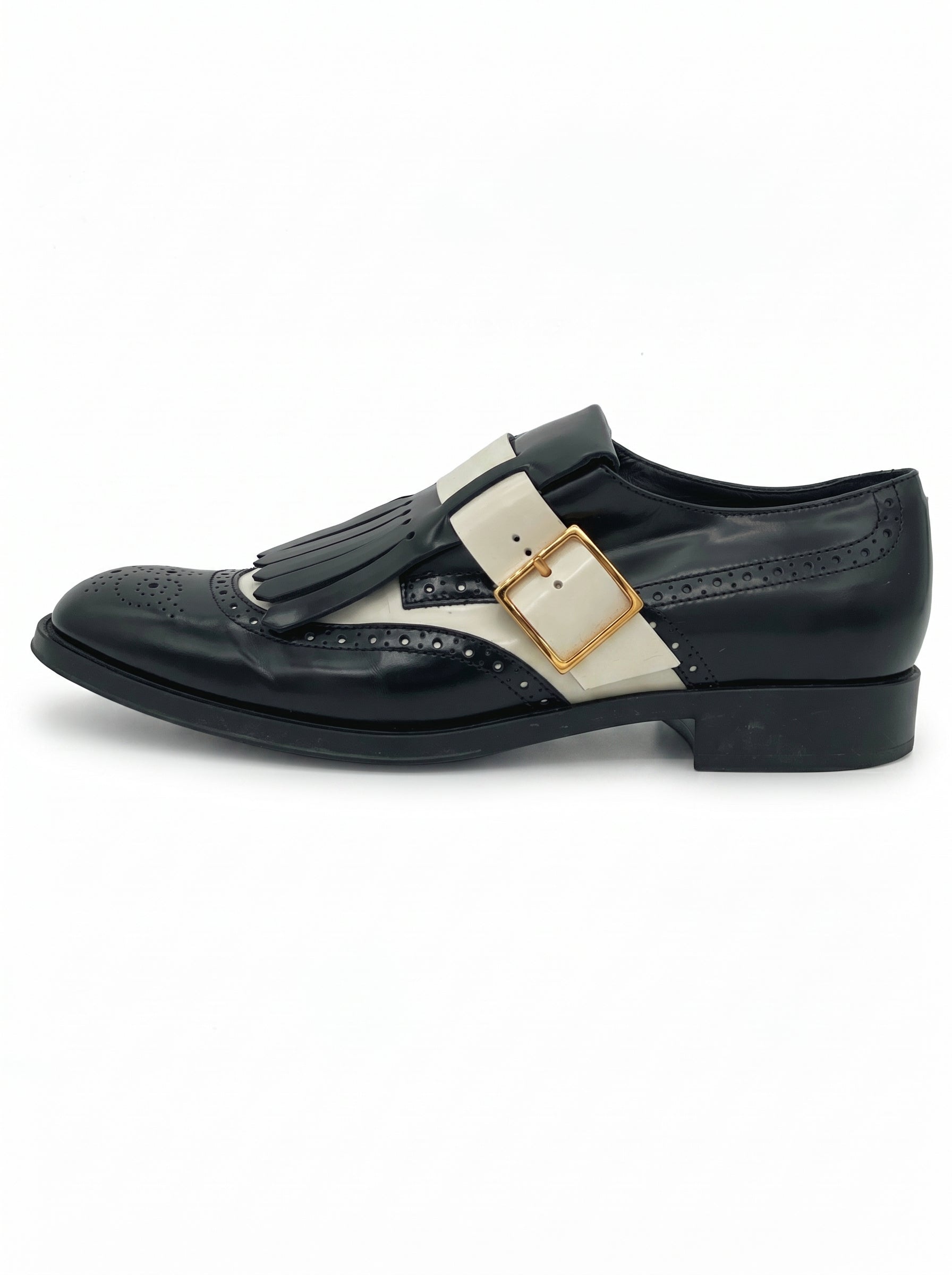 Tod's Gommino Fringe Monk Strap Loafer EU 38 Schwarz