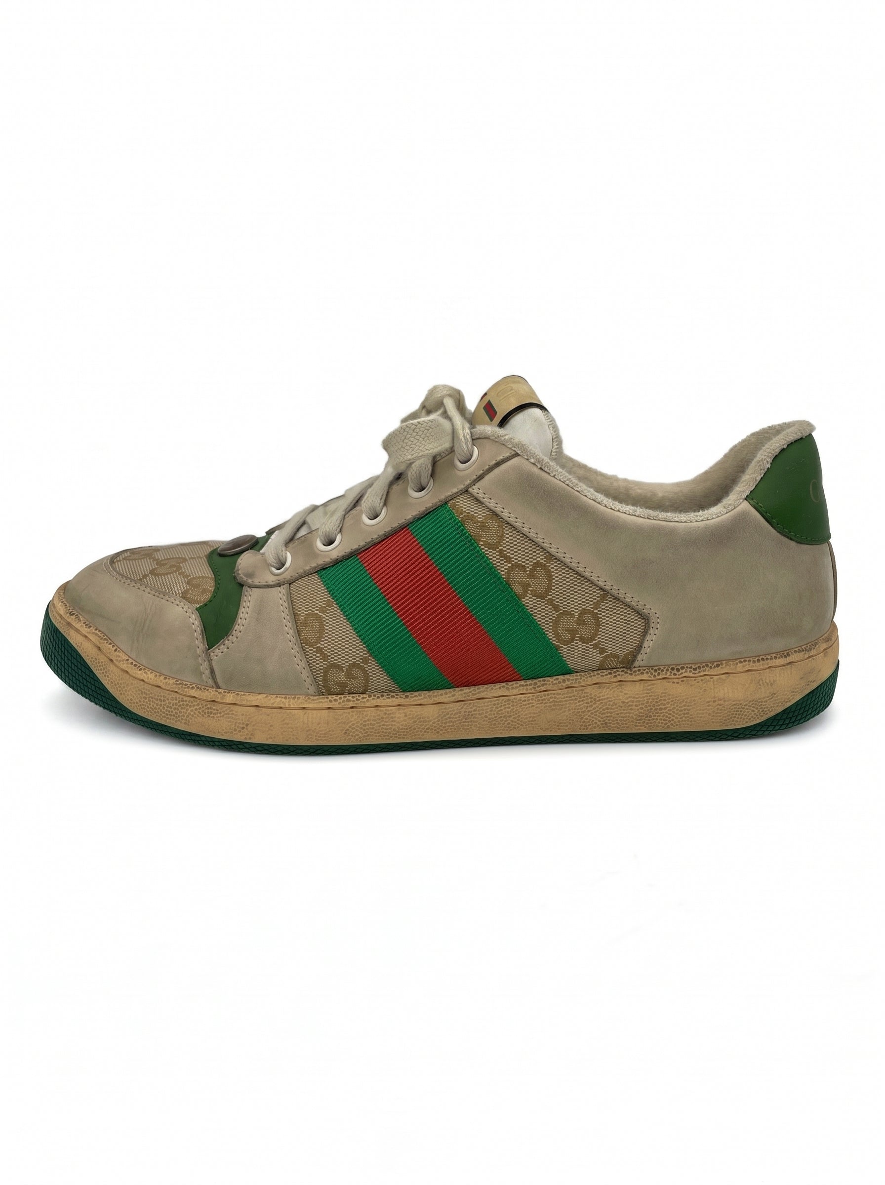 Gucci Screener Low Top Sneaker EU 41.5 Beige