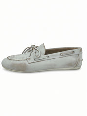 Miu Miu Boat Mokassin EU 40 Weiß
