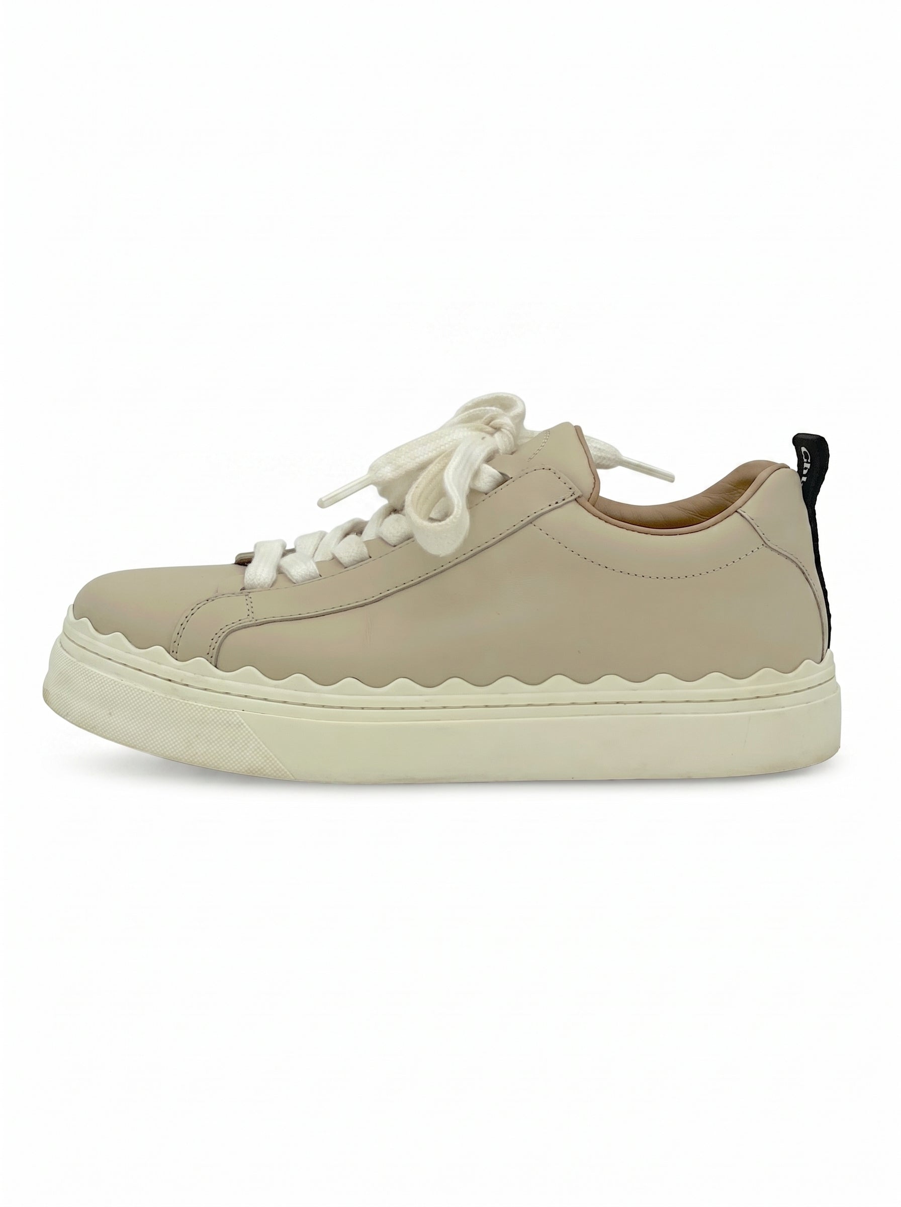 Chloé Lauren Low Top Sneaker EU 37 Beige