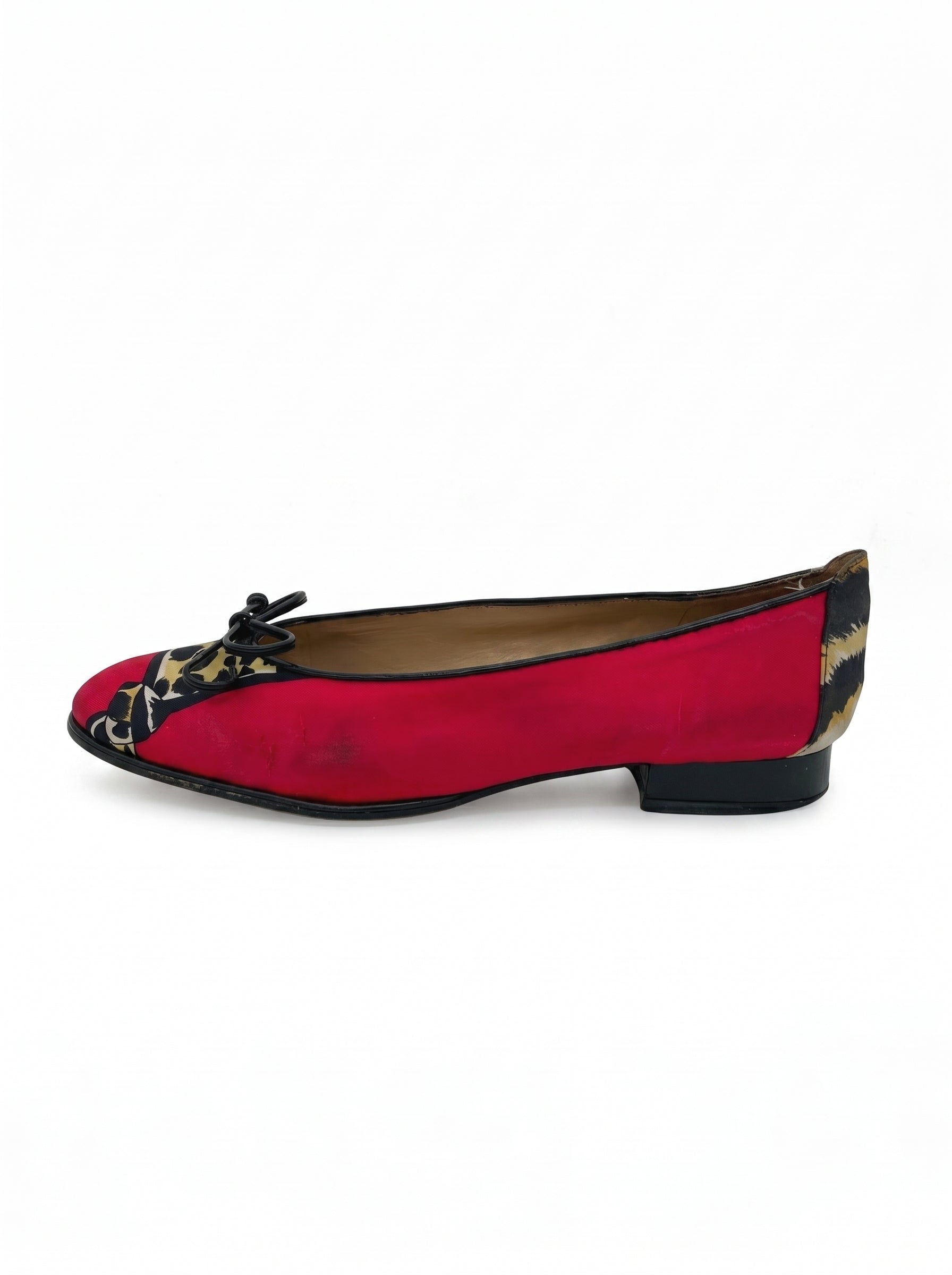 Stuart Weitzman Sleek Bow Flat Ballerina EU 40.5 Mehrfarbig