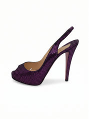 Christian Louboutin Privé Slingback EU 37.5 Mehrfarbig