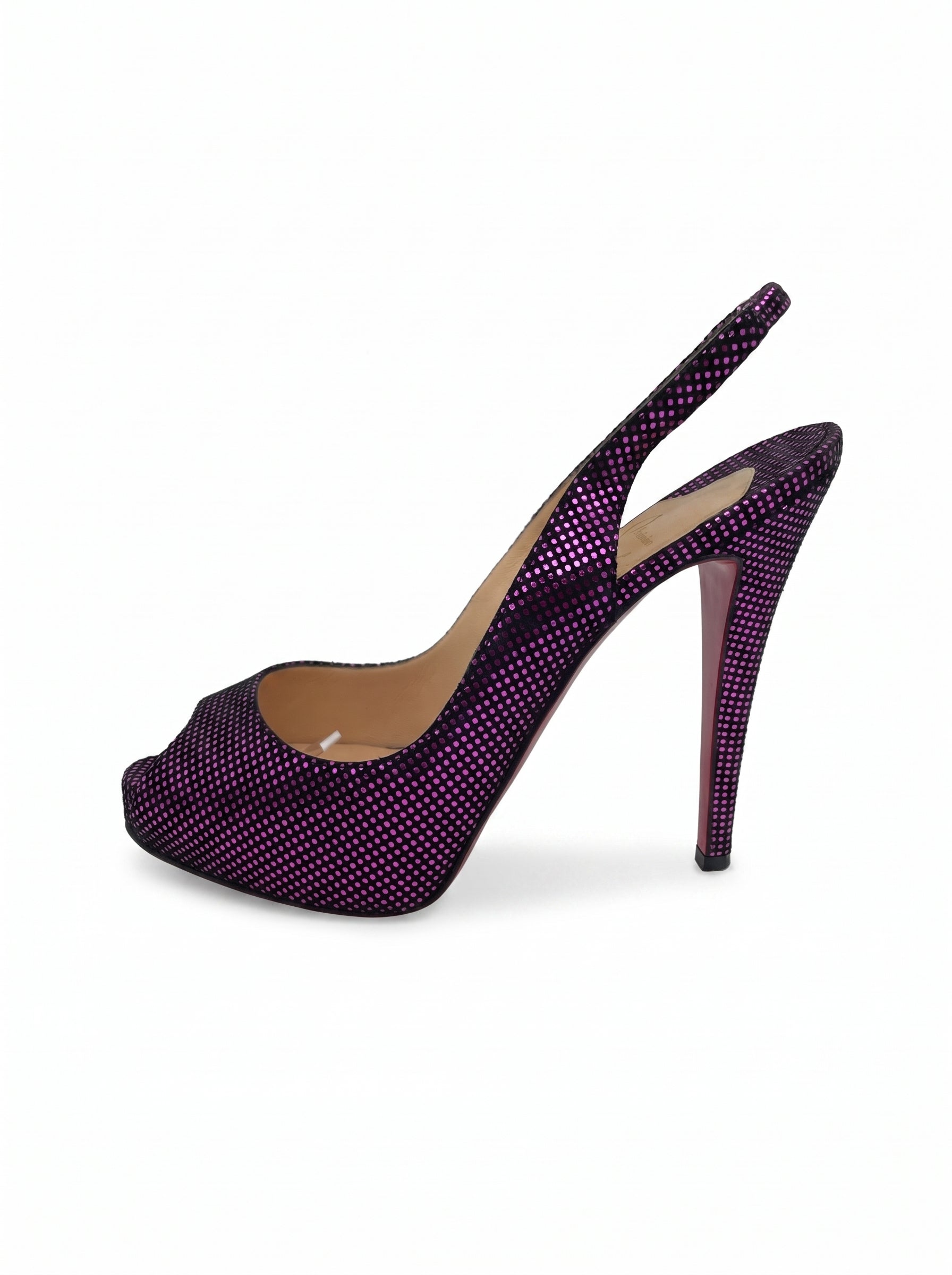 Christian Louboutin Privé Slingback EU 37.5 Mehrfarbig