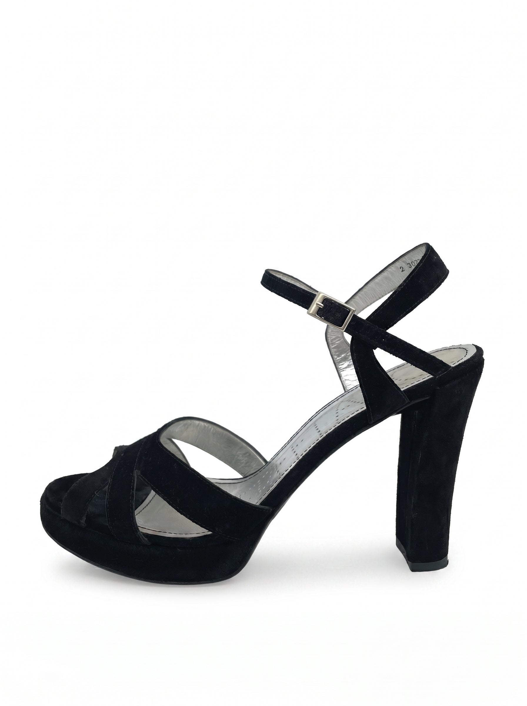 Freelance Plateau Sandale mit Absatz EU 39.5 Schwarz