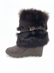 Salvatore Ferragamo Nuccio Ankle Boot EU 35 Braun