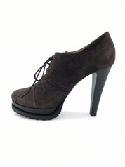 Giorgio Armani Laced High Heel Pump EU 38.5 Braun