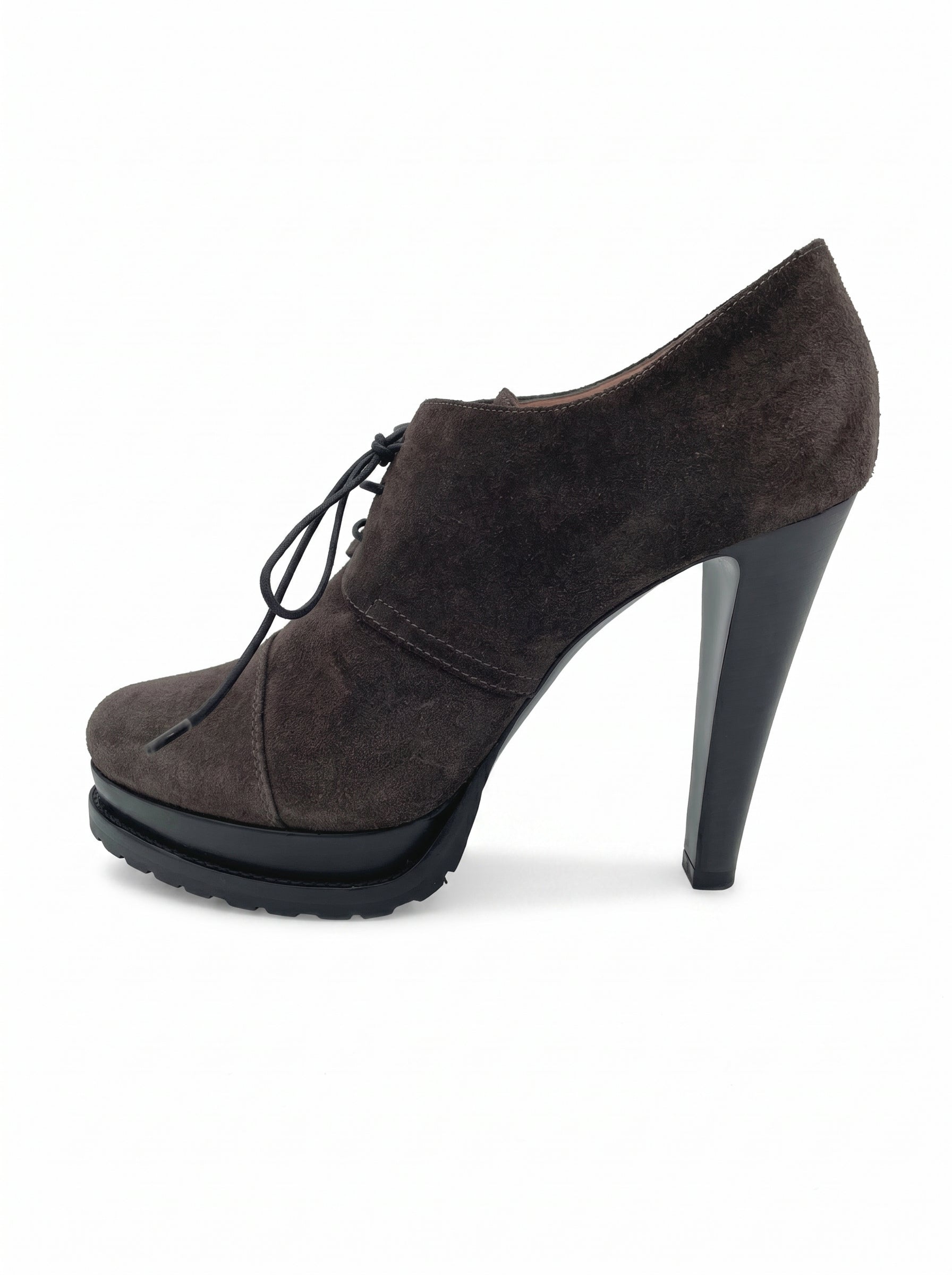 Giorgio Armani Laced High Heel Pump EU 38.5 Braun
