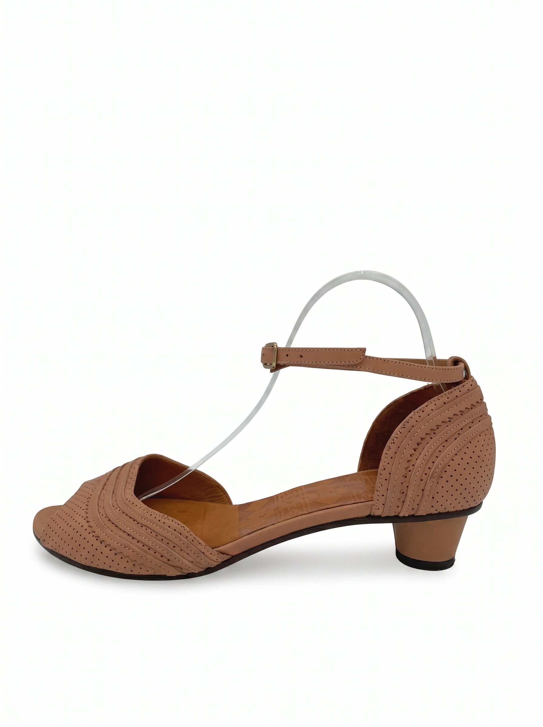 Chie Mihara D'Orsay Peep-Toe Sandale mit Absatz EU 40.5 Braun