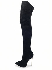 Casadei Blade  Overknee Stiefel EU 39 Schwarz
