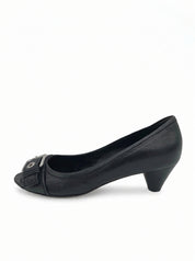 Kennel & Schmenger Sara Buckle Peep-Toe Pump EU 39.5 Schwarz