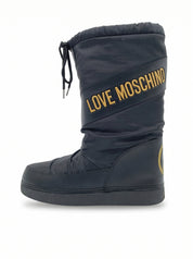 Moschino Shoes Nylon Snow Stiefel EU 37.5 Schwarz