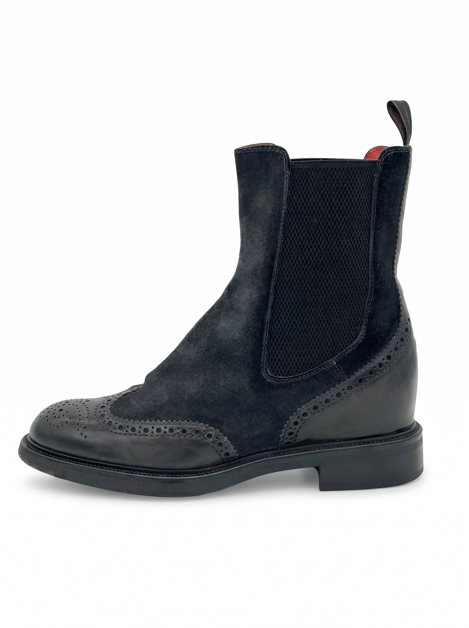 Santoni Brogue Chelsea EU 37 Schwarz