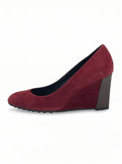 Tod's Gommini Wedge Pump EU 38 Rot