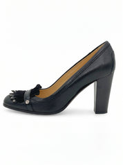 Tod's Fringed Studded Pump EU 38 Schwarz