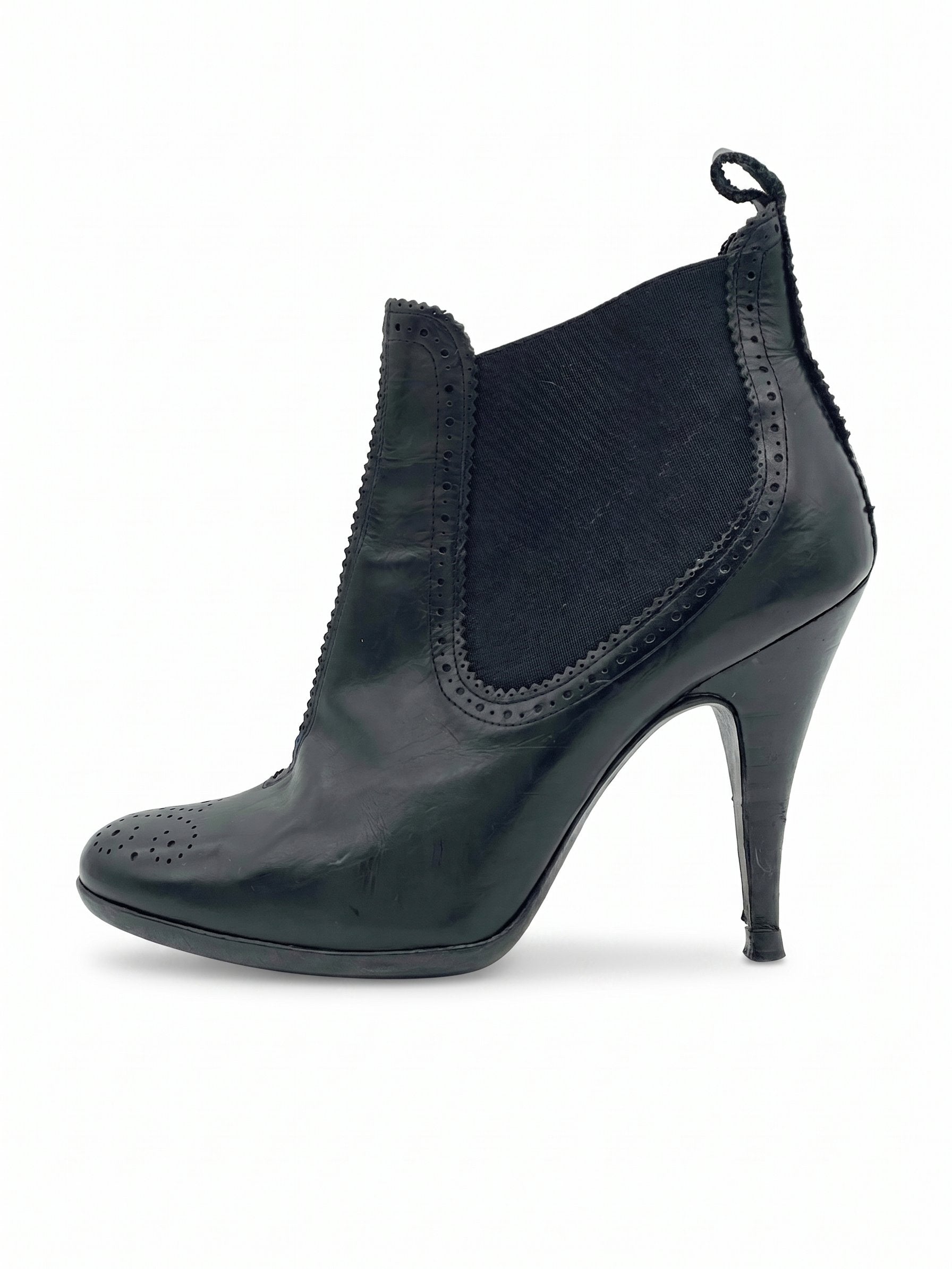 Pedro Garcia Brogue Ankle Boot EU 36.5 Schwarz