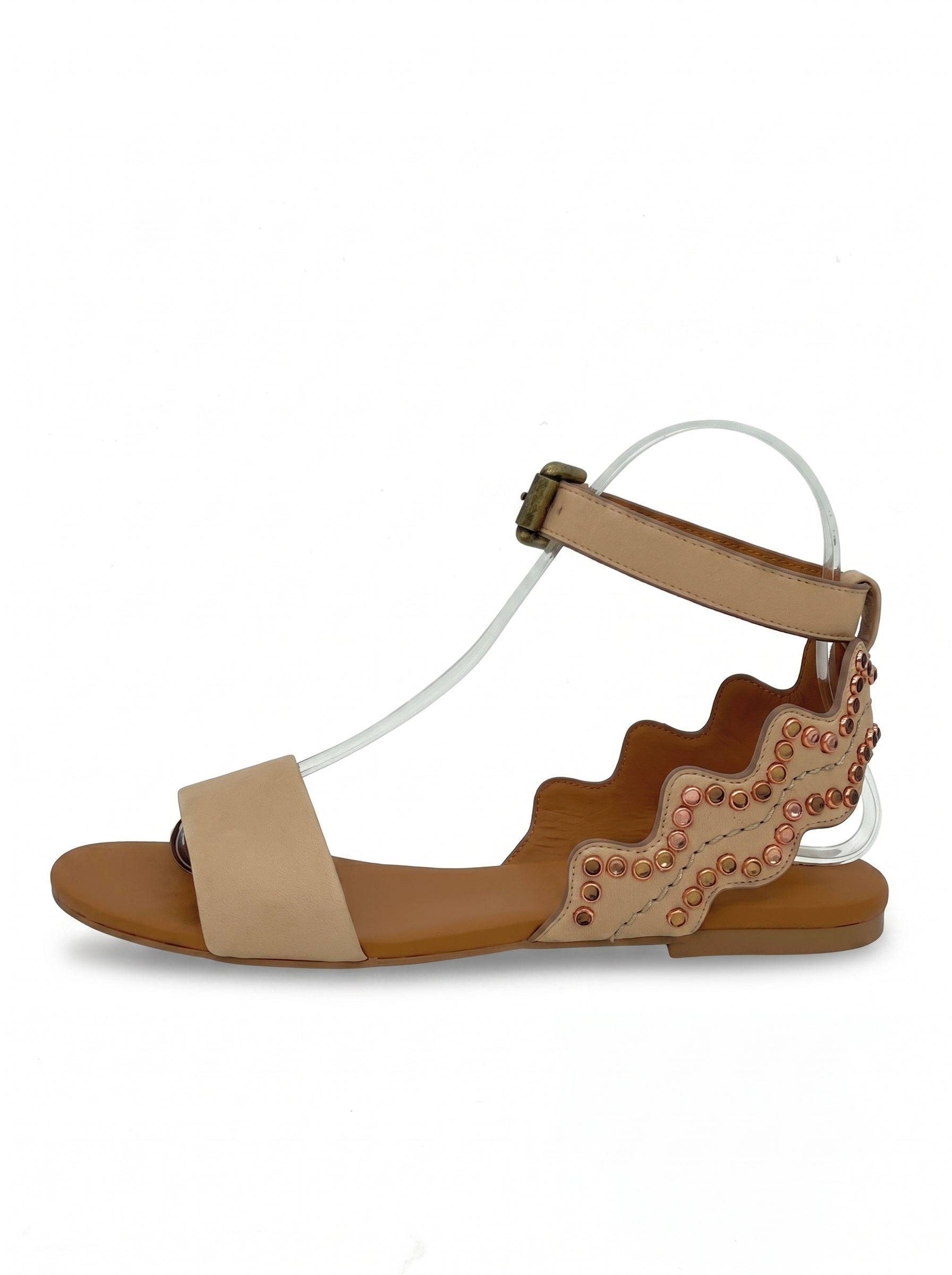 See by Chloe Kaddy Flache Sandale EU 35 Beige