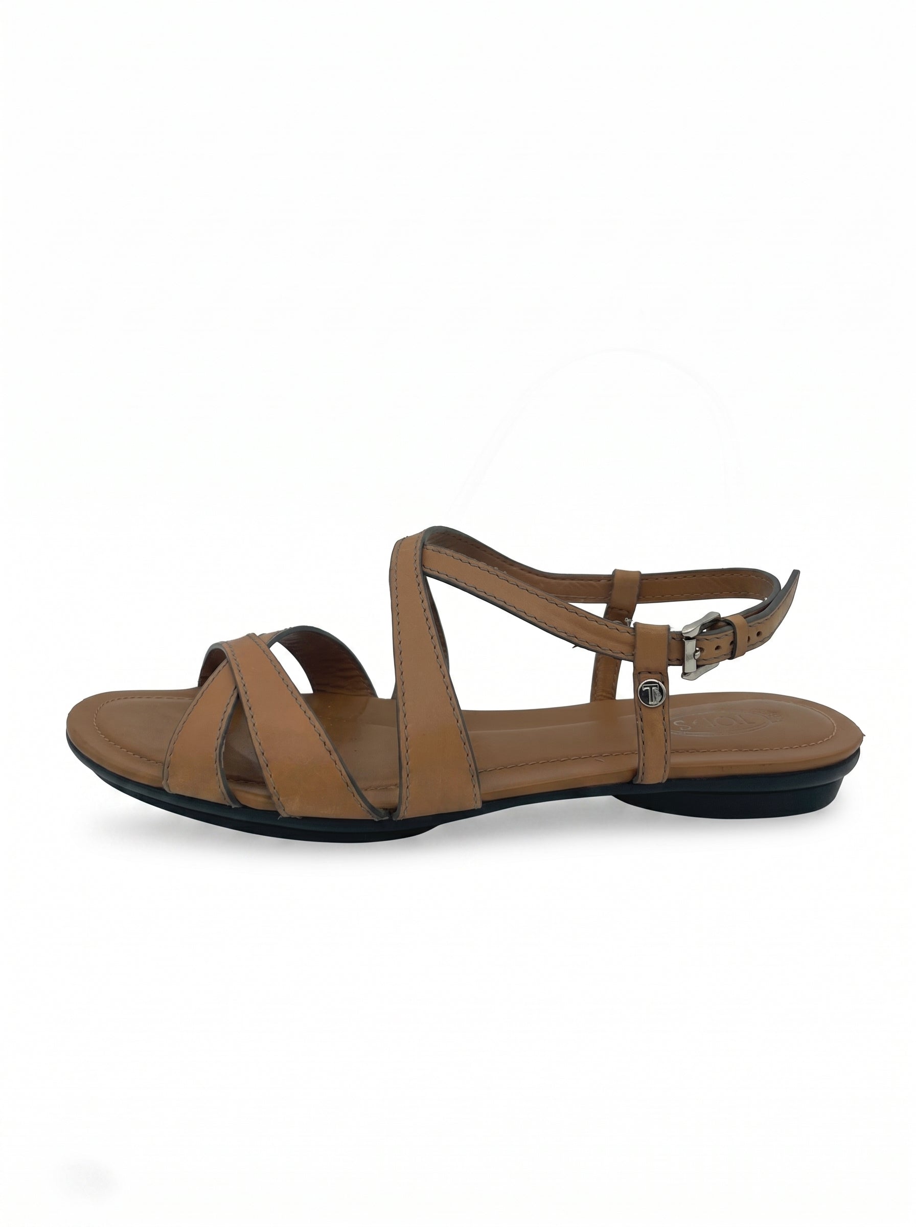Tod's Riemen Flache Sandale EU 40 Braun