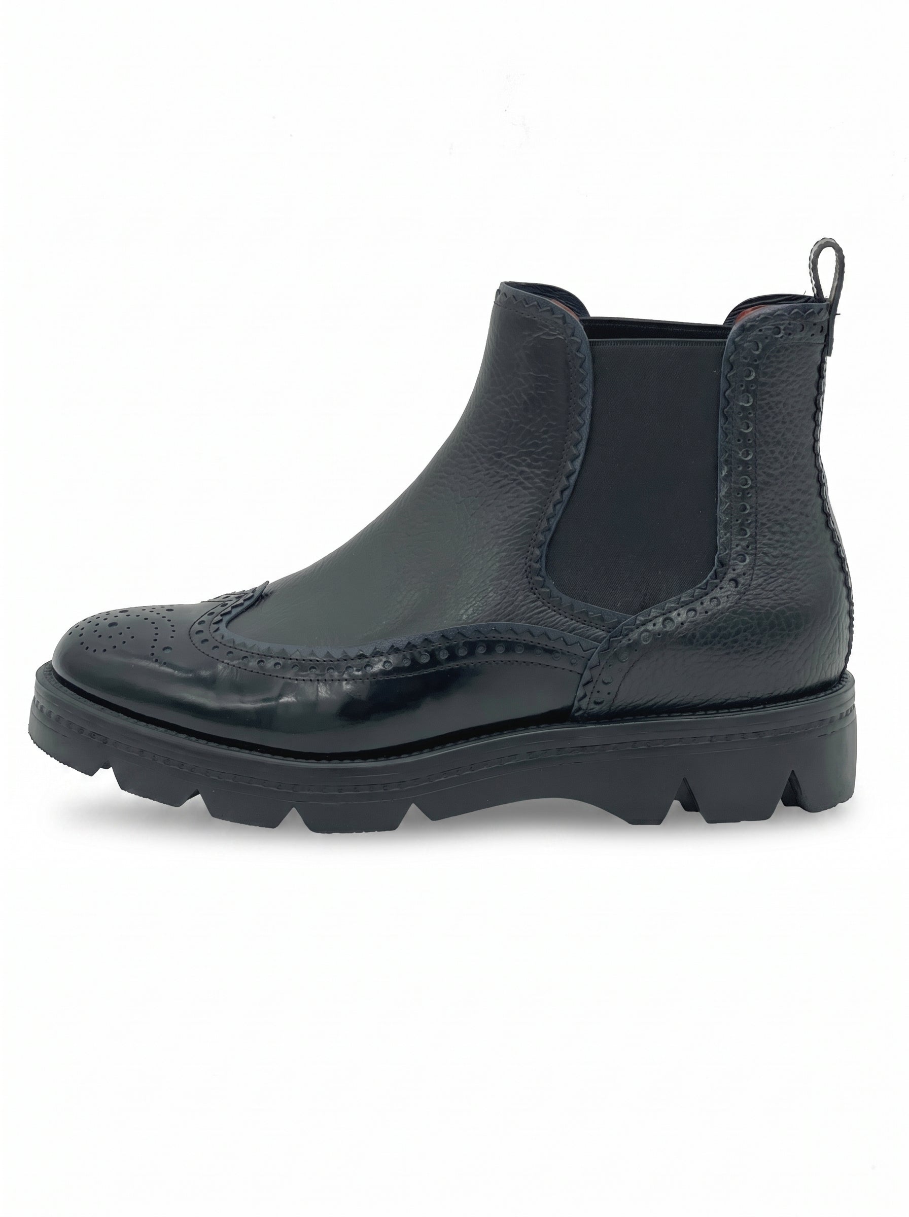 Santoni Brogue Chelsea EU 37 Schwarz