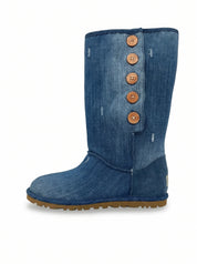 UGG Lo Pro Button Denim Stiefel EU 39 Blau