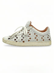 Unuetzer Laser Cut Low Top Sneaker EU 38 Weiß