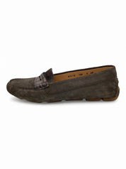Santoni Suede Driving Loafer Mokassin EU 40 Braun