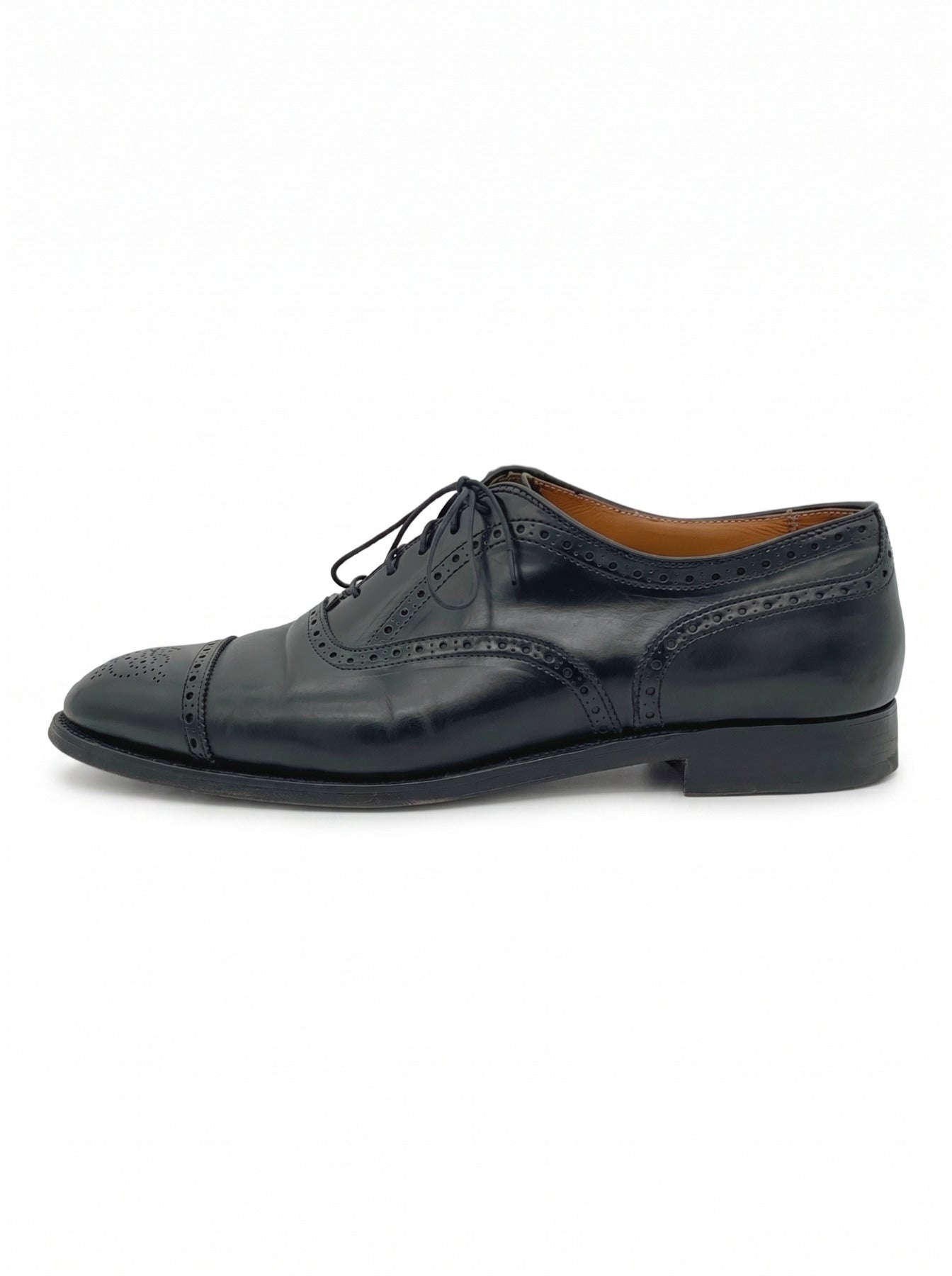 Alden 909 Medallion Perf Tip Bal Oxford EU 44.5 Schwarz
