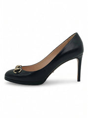 Gucci Horsebit Pump EU 38 Schwarz