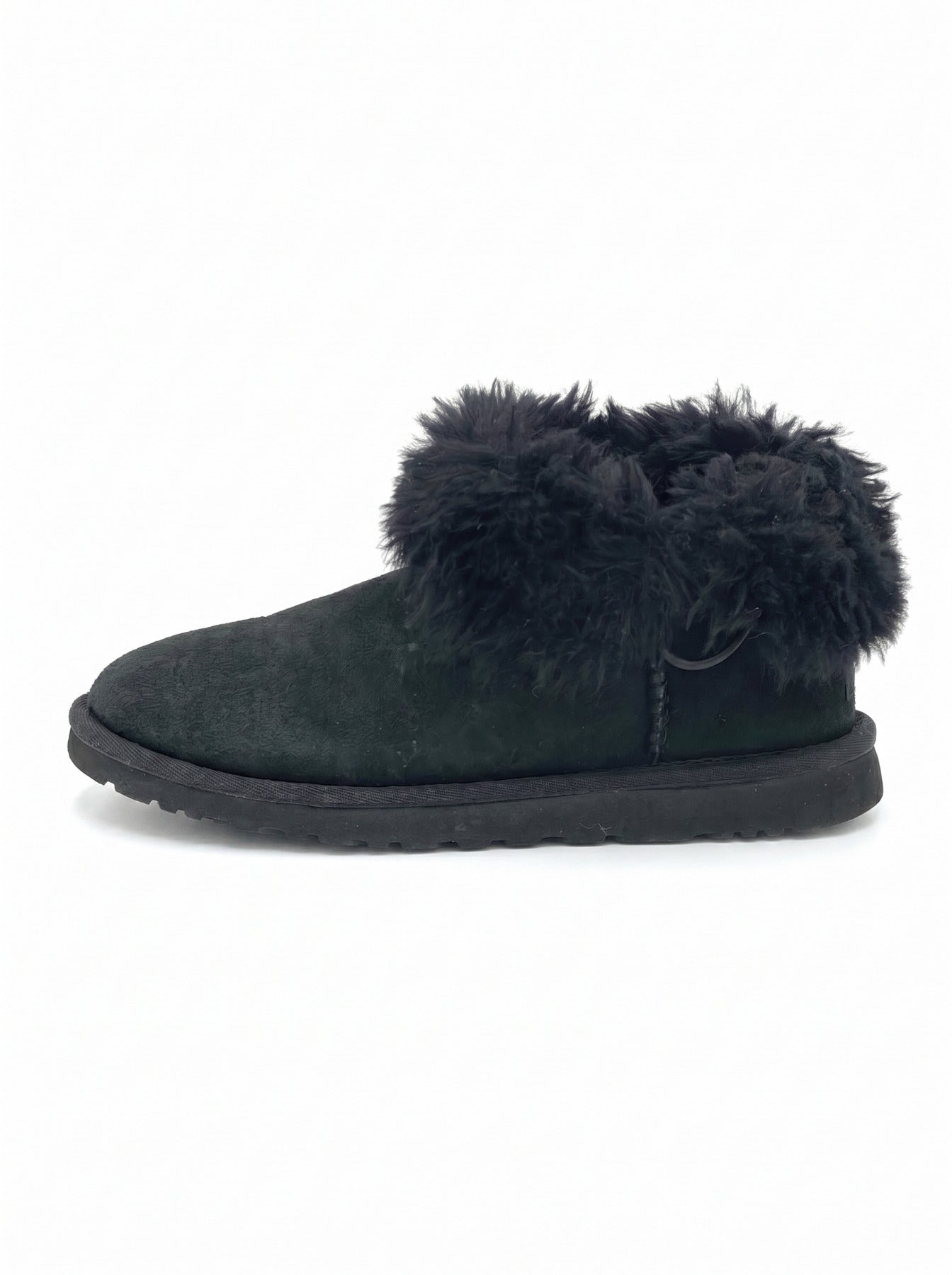 UGG Classic Ultra Mini Fluff Ankle Boot EU 36 Schwarz