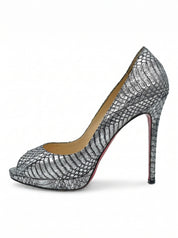 Christian Louboutin Very Prive Pump EU 37 Metallic