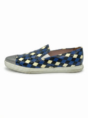 Miu Miu Metal Toe Harlequin Slip-On Sneaker EU 38 Mehrfarbig