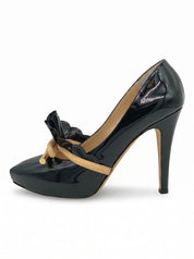 Moschino Shoes Cheap and Chic Ruffle Bow Plateau Pump EU 41 Schwarz