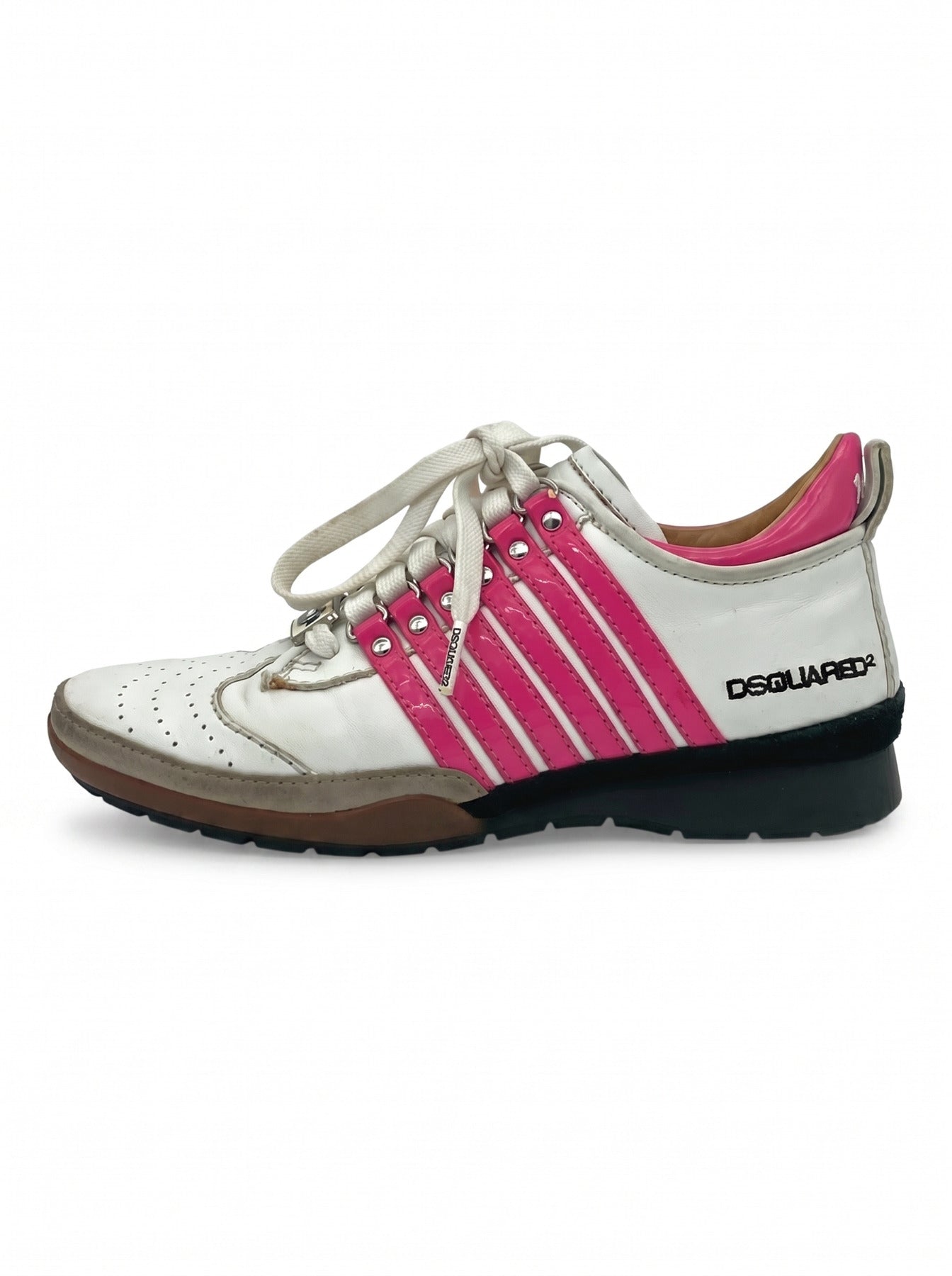 Dsquared2 Shoes "Get In The Fast Lane 1964" Low Top Sneaker EU 36 Weiß