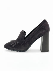 Tod's Fringed Suede Pump EU 36 Braun