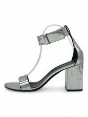 Balenciaga Ville Sandale mit Absatz EU 38.5 Metallic