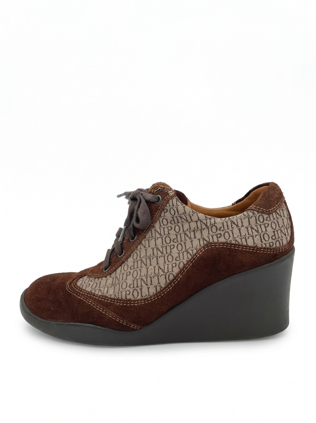 Pollini Wedge Platform Sneaker EU 36 Braun