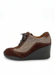 Pollini Wedge Platform Sneaker EU 36 Braun