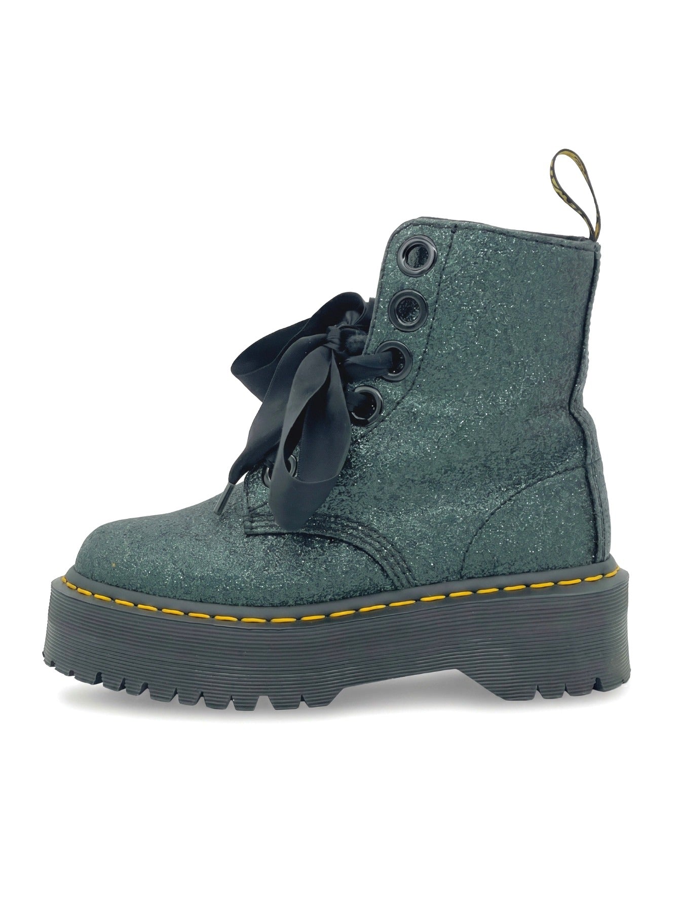 Dr. Martens Molly Glitter Combat Stiefel EU 37 Metallic