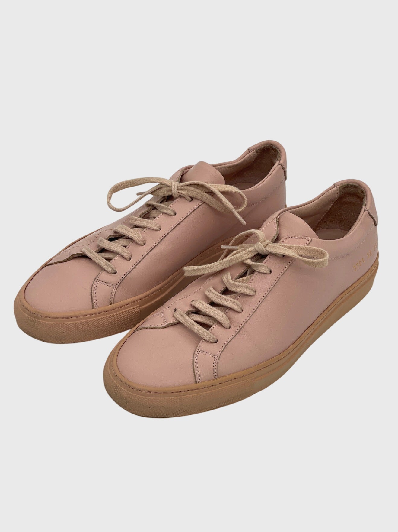 Common Projects Achilles Low Top Sneaker EU 39.5 Pink - Image 3