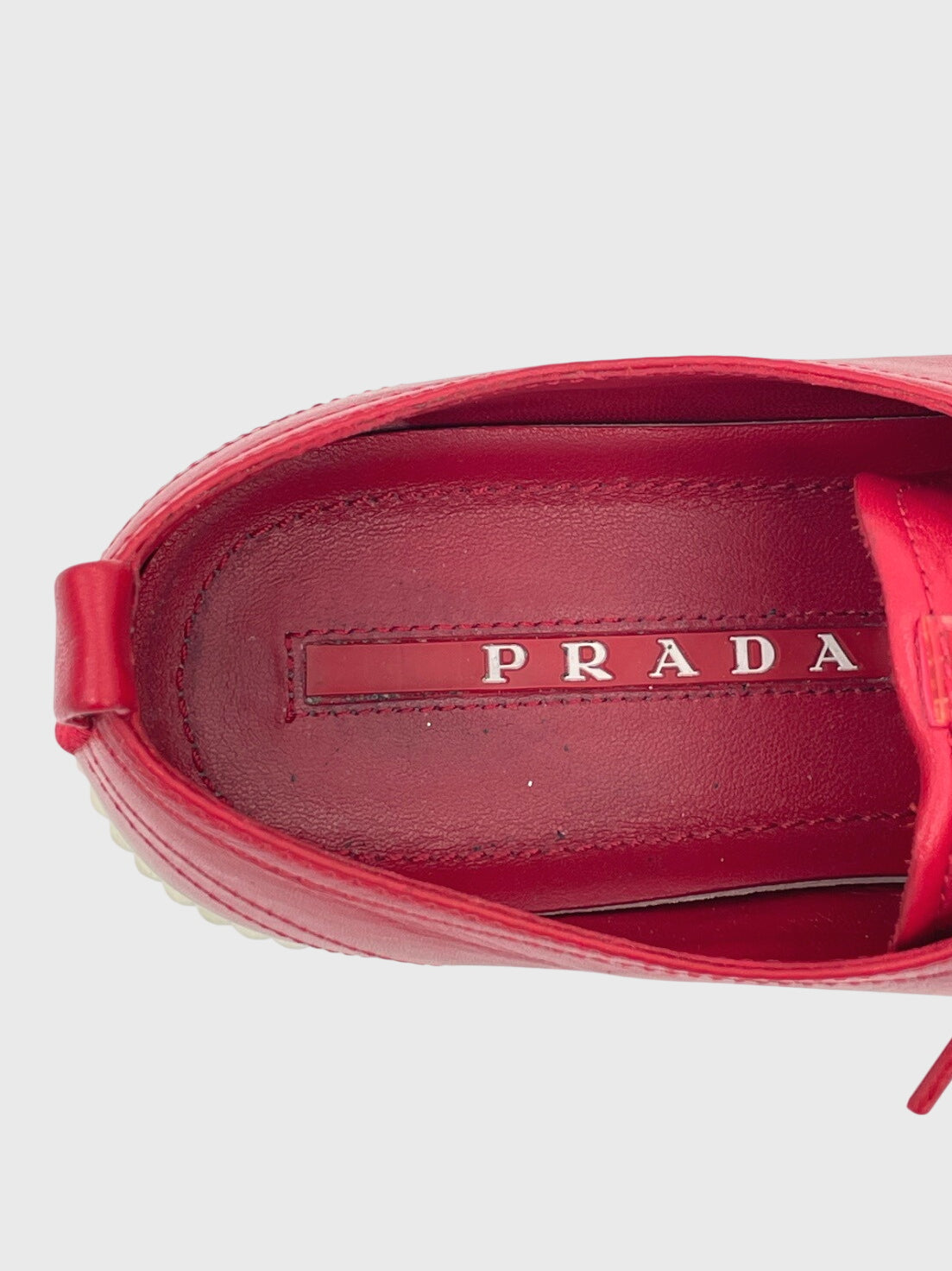 Prada Stratus Low Top Sneaker EU 39.5 Rot - Image 6