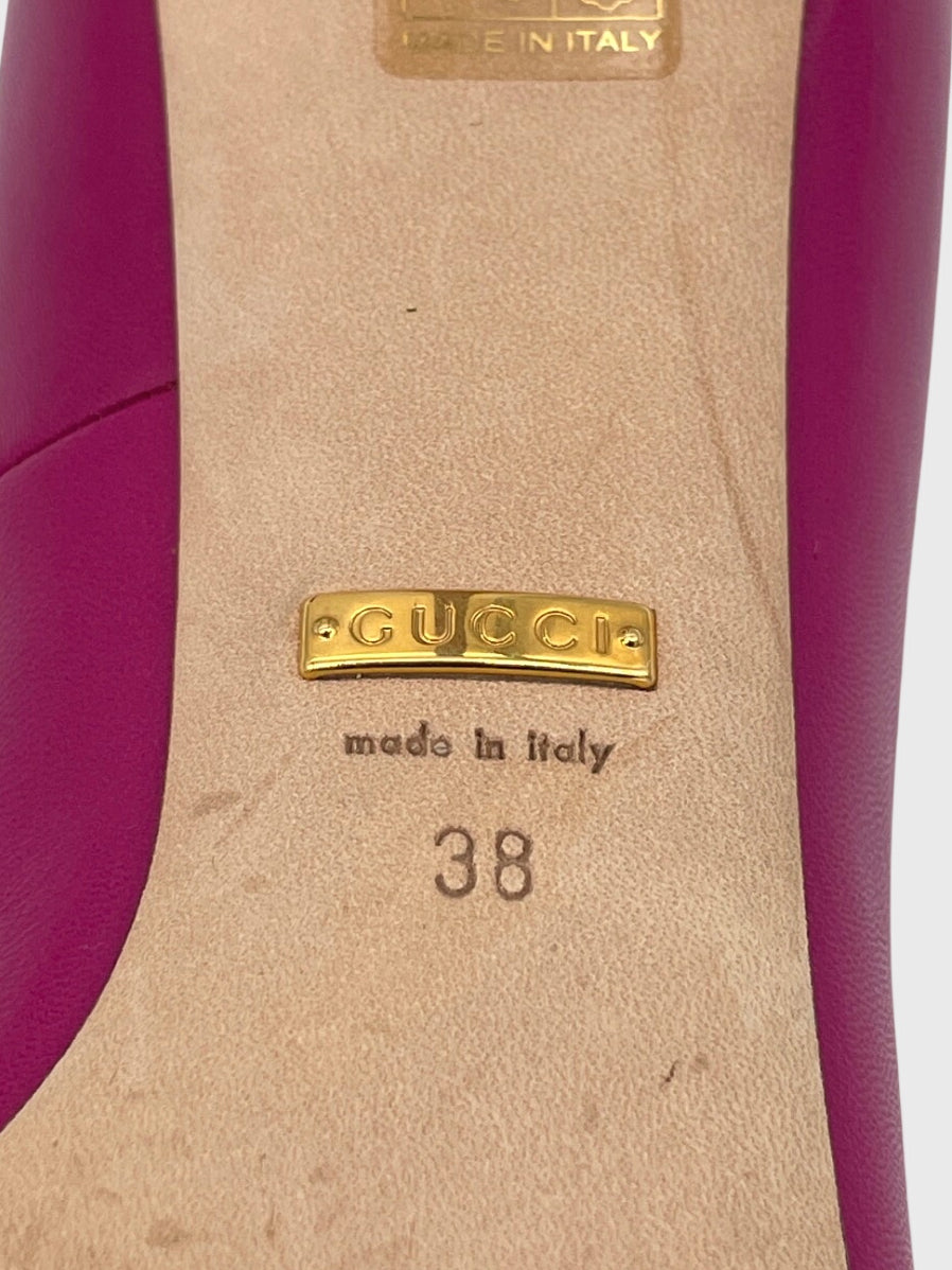 Gucci Malaga Pump EU 38 Pink - Image 8
