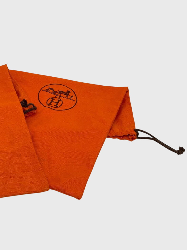 Hermès Vintage Sandale mit Absatz EU 38 Weiß - Image 8