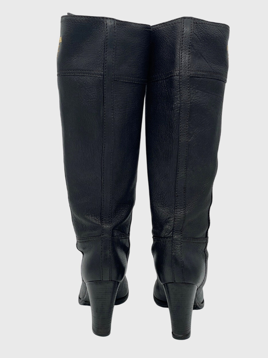 Prada Vintage Cervo Stiefel EU 37 Schwarz - Image 9