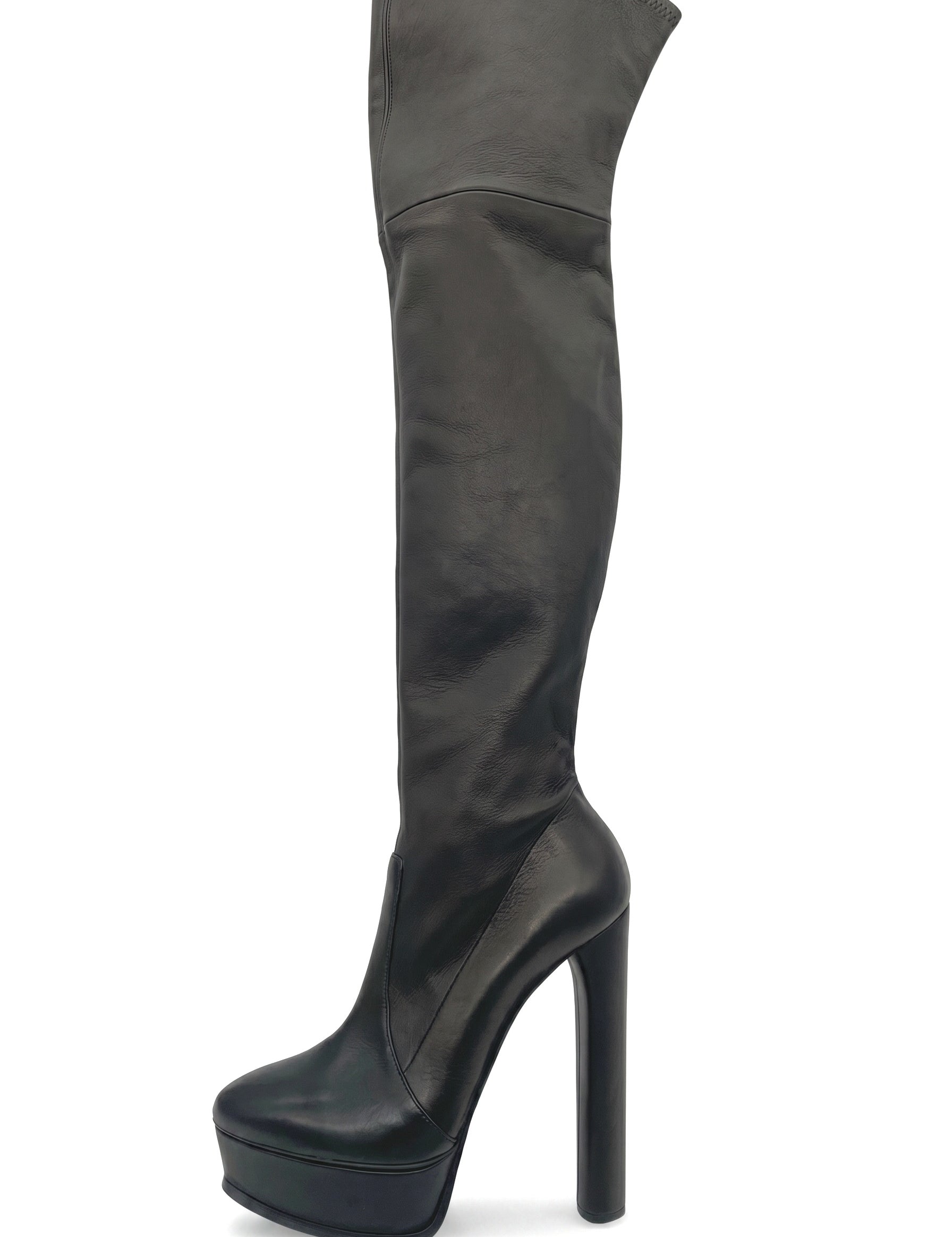 Casadei Flora Overknee Stiefel EU 40 Schwarz