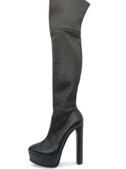 Casadei Flora Overknee Stiefel EU 40 Schwarz
