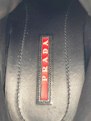 Prada Bordo Velvet Combat Stiefel EU 35 Lila - Image 12
