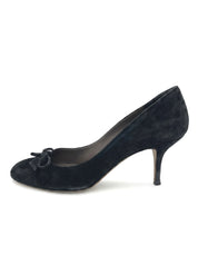 Bally Dolana Suede Bow Pump EU 39.5 Schwarz